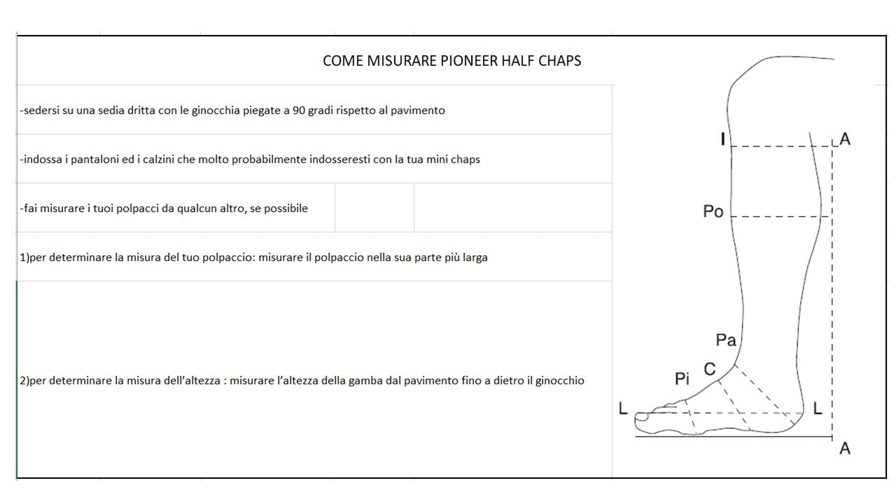 00102L ILIZIA - Pioneer MINI CHAPS MOD.ILIZIA